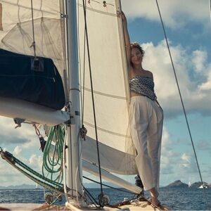 Doen louvre pants salt